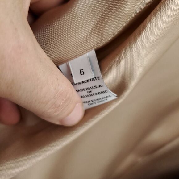 FLEURETTE  100% Wool Oversized Corn Flower Blue Notch Collar Longline Peacoat - Picture 14 of 16